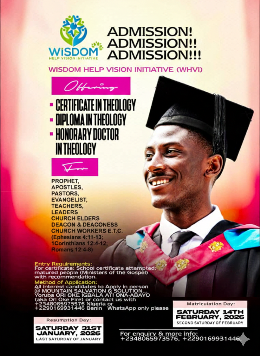 isdom Help Vision School of Theology